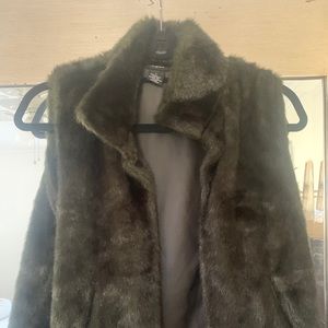 Faux fur vest